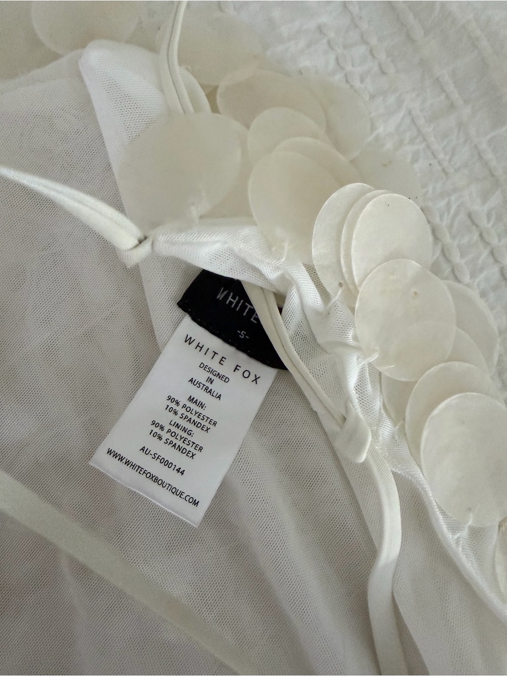 White Fox Athens Aura Ivory Shell Halter Top + Forgiven Aura Matching Skirt - Picture 7 of 9